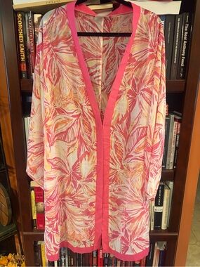Brandis Dress Out Loud Trippin to Tahiti Open Front Duster